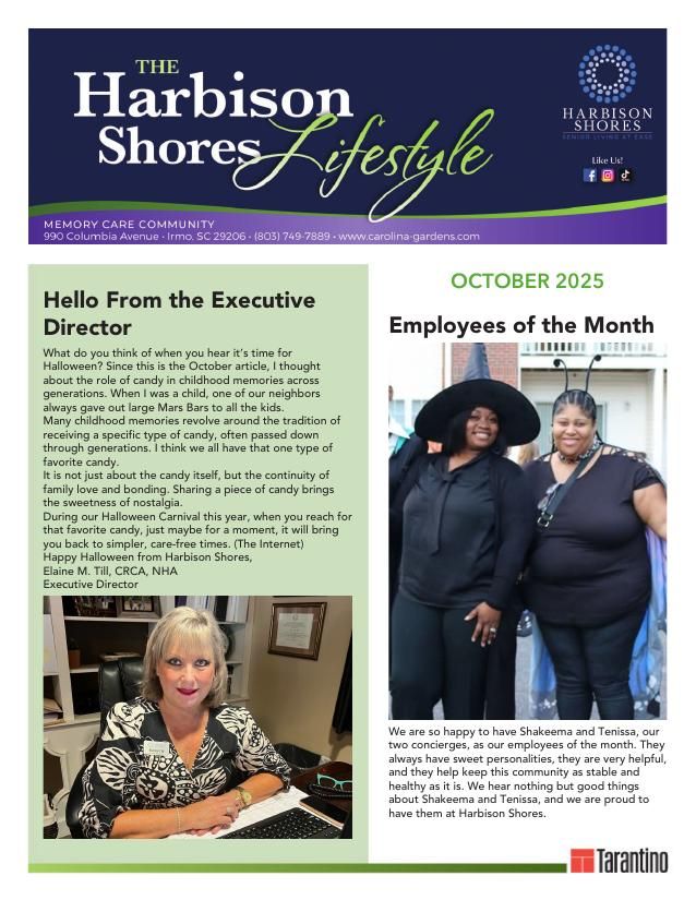 Memory Care Current Newsletter